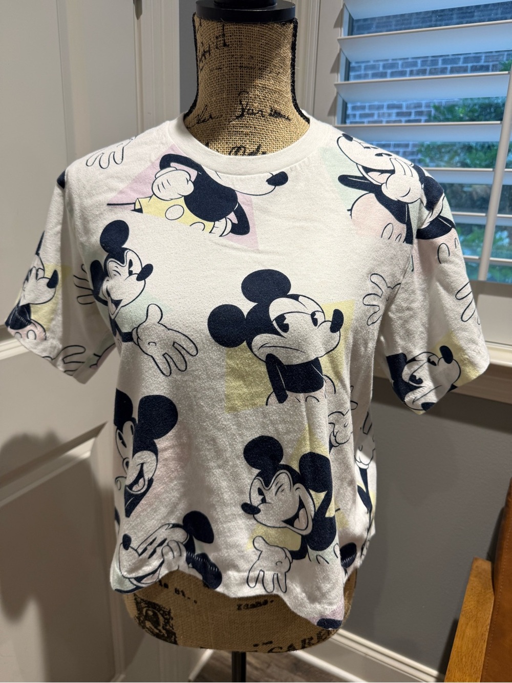 Disney Mickey Mouse Boxy Crop Top